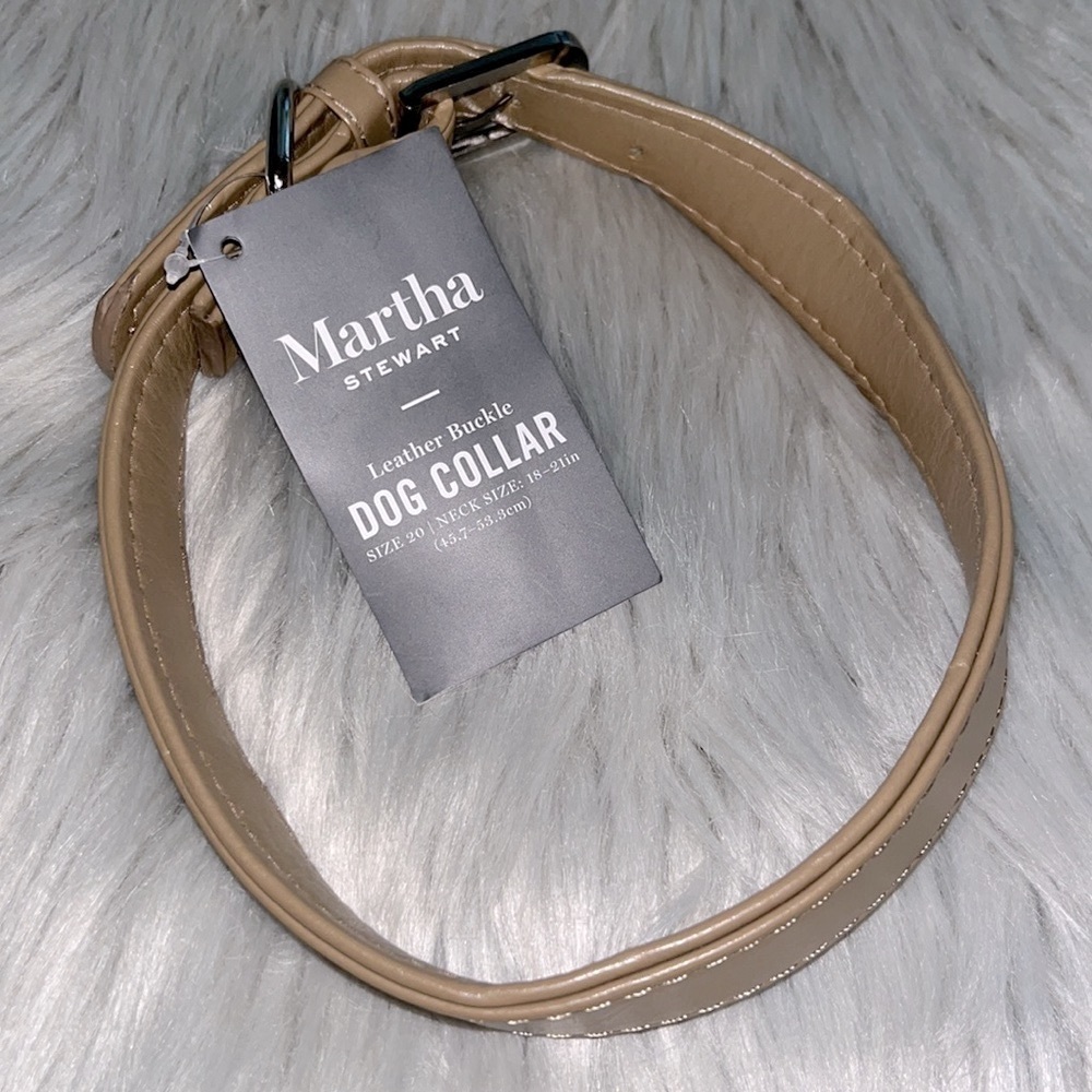 Martha Stewart Leather Dog Collar